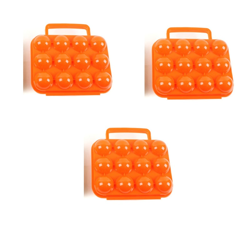 Outdoor Camping Tableware Portable Camping Picnic BBQ Egg Box Container Egg Storage Boxes