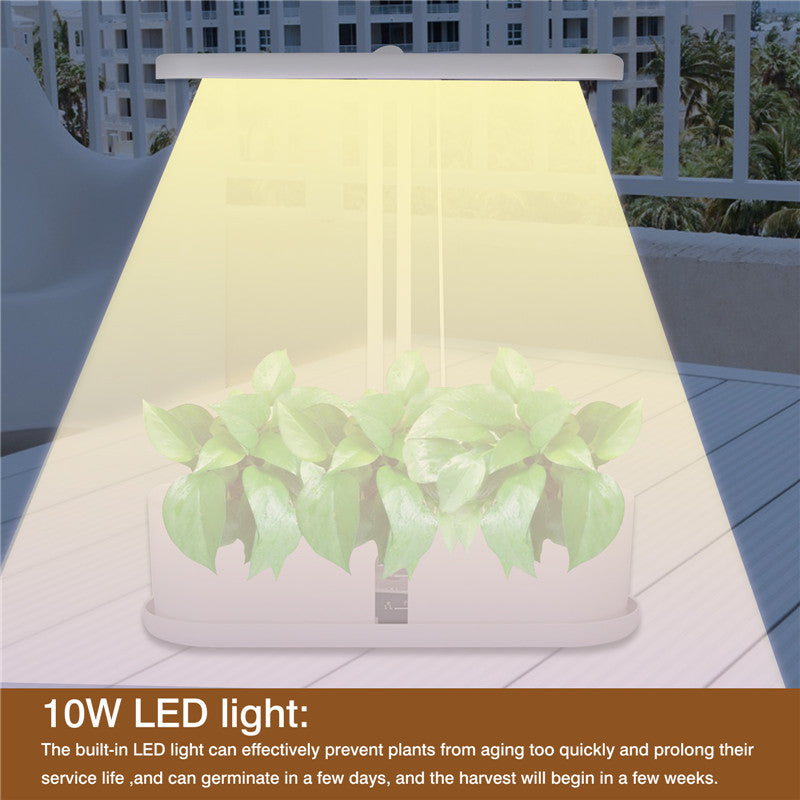 Vollspektrum LED Pflanzenwachstumslicht Lazy Flower Planter