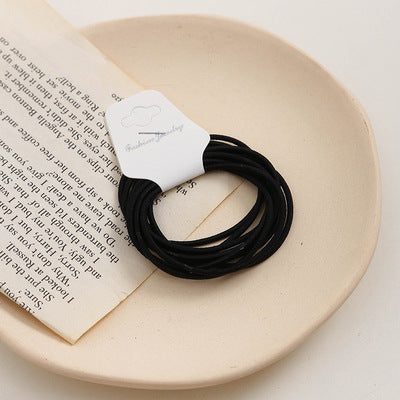 Morandi Color Hair Tie Female Korean Student High-Stretch Macaron Tie Hair Rope