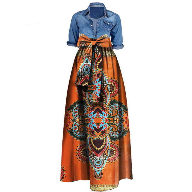 African women''s skirt cotton batik printing skirt cross border e-commerce supply factory supply