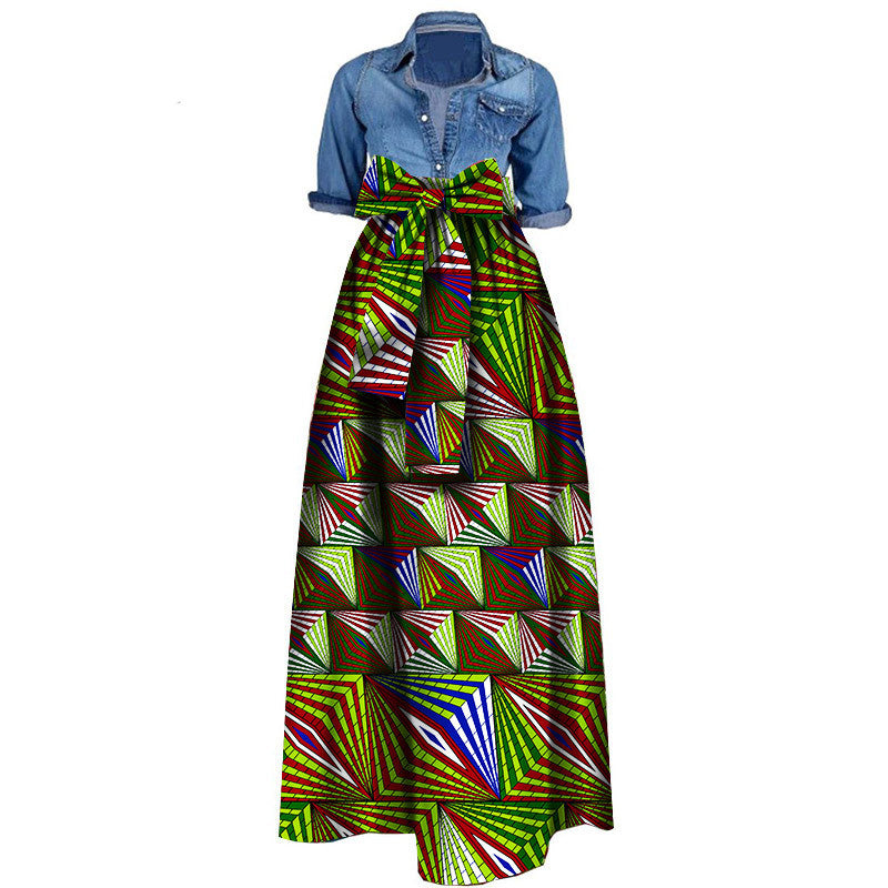 African women''s skirt cotton batik printing skirt cross border e-commerce supply factory supply