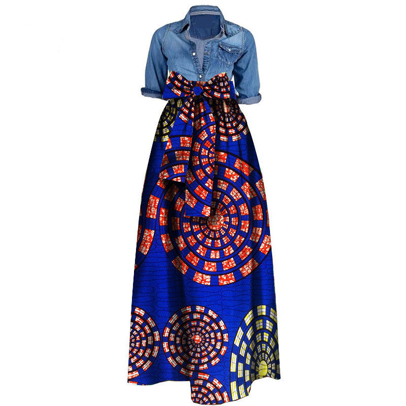 African women''s skirt cotton batik printing skirt cross border e-commerce supply factory supply