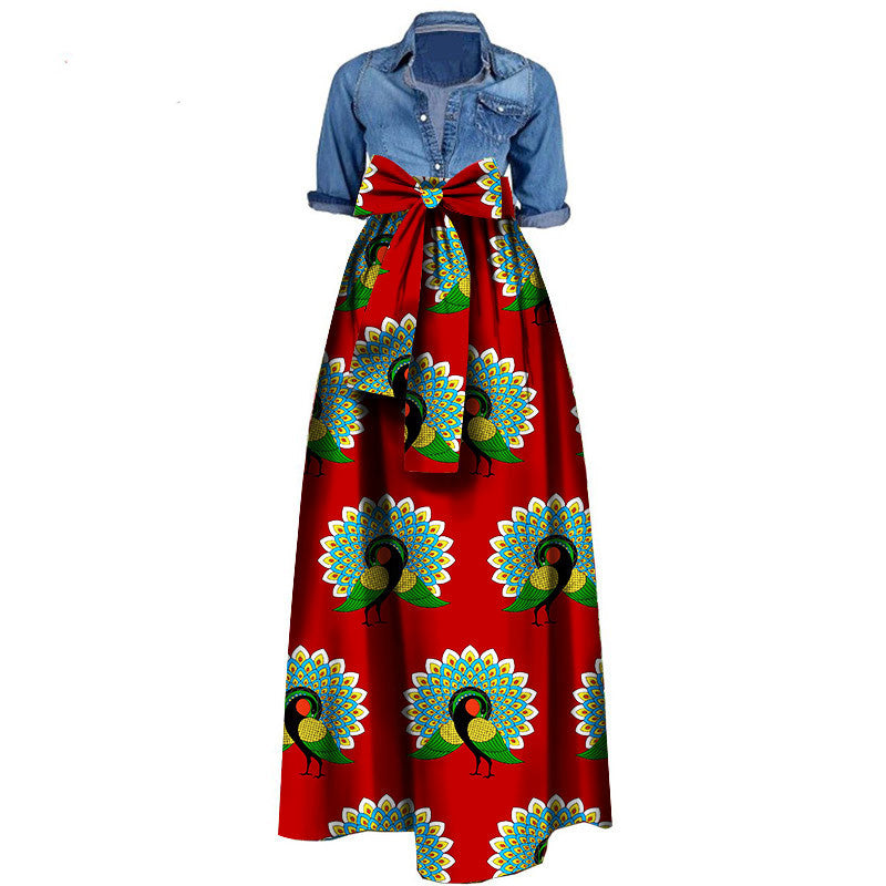 African women''s skirt cotton batik printing skirt cross border e-commerce supply factory supply