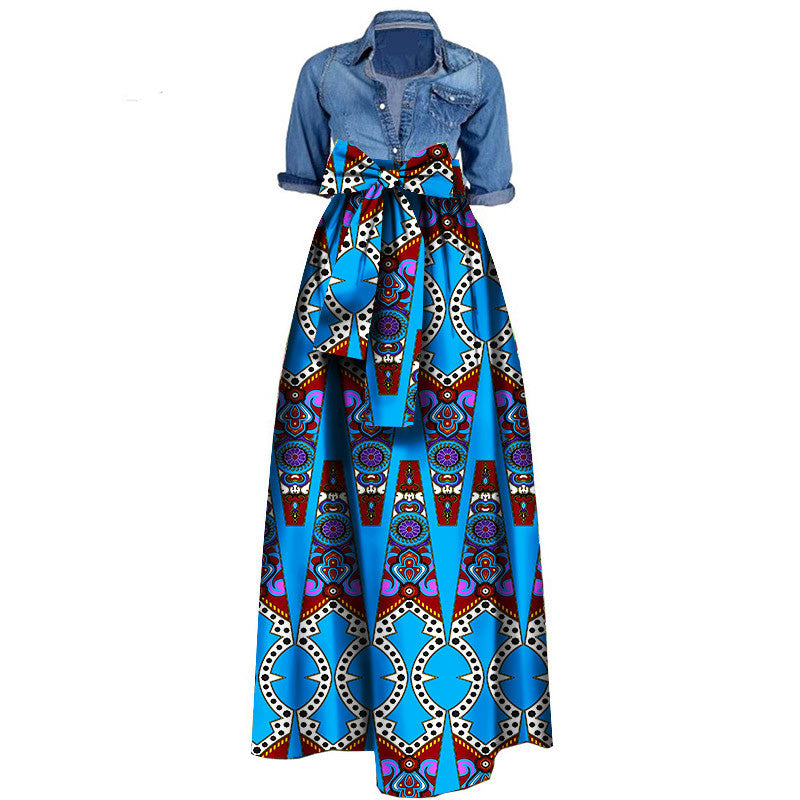 African women''s skirt cotton batik printing skirt cross border e-commerce supply factory supply