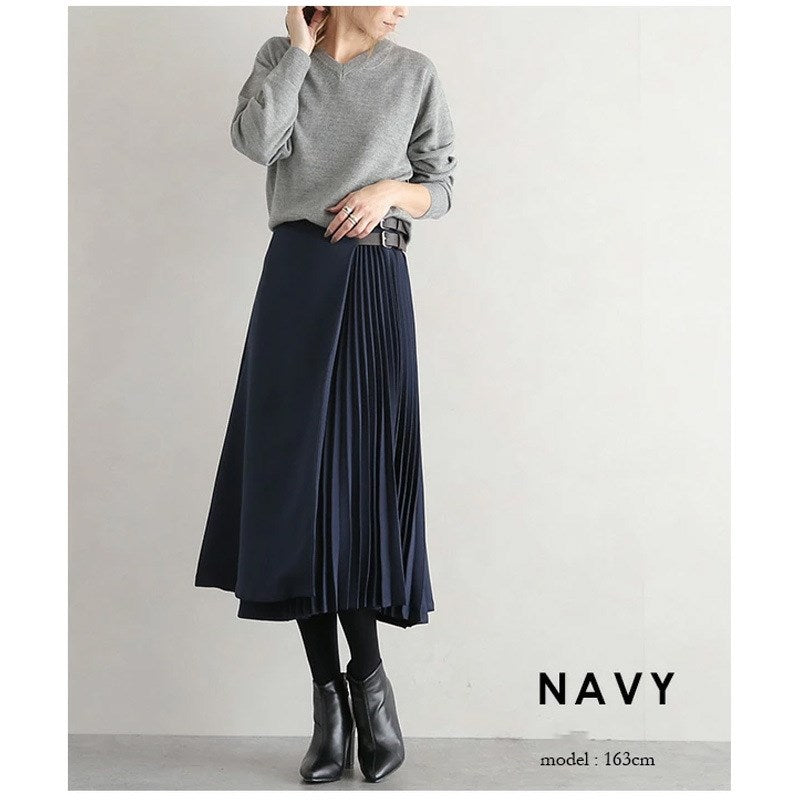 Elegant And Intellectual Pleated Skirt