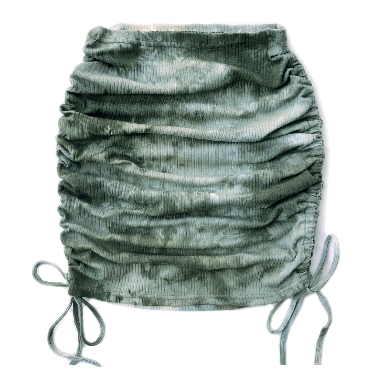 High Waist Slim Knit Tie-dye Thread Skirt