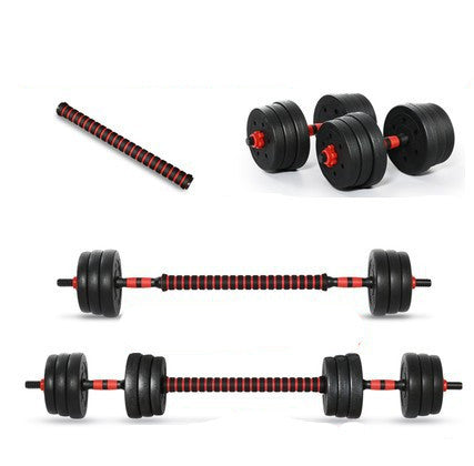 Home Training Arm Muscle Rubber Coating Dumbbell Barbell Fitness Equipment