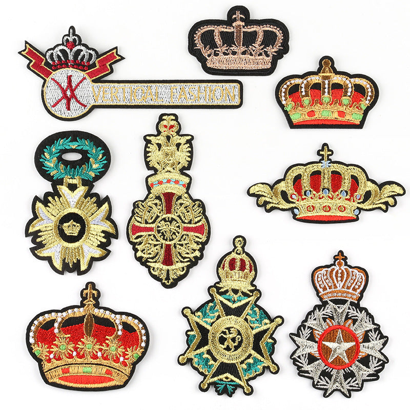 Crown Cloth Sticker Badge Styling Patch High-End Boutique Clothing Accessories Can Be Customized Processing