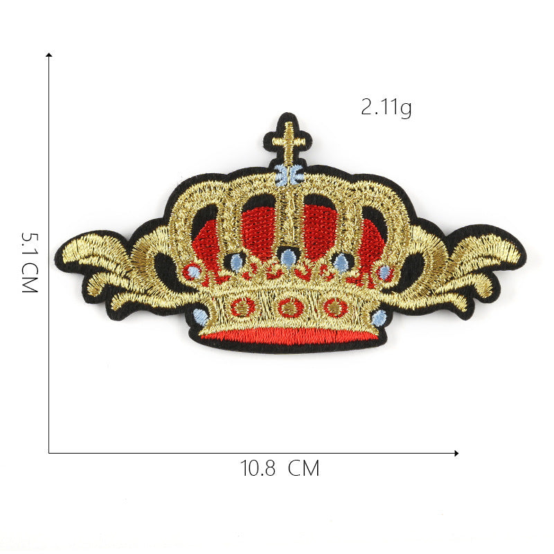 Crown Cloth Sticker Badge Styling Patch High-End Boutique Clothing Accessories Can Be Customized Processing