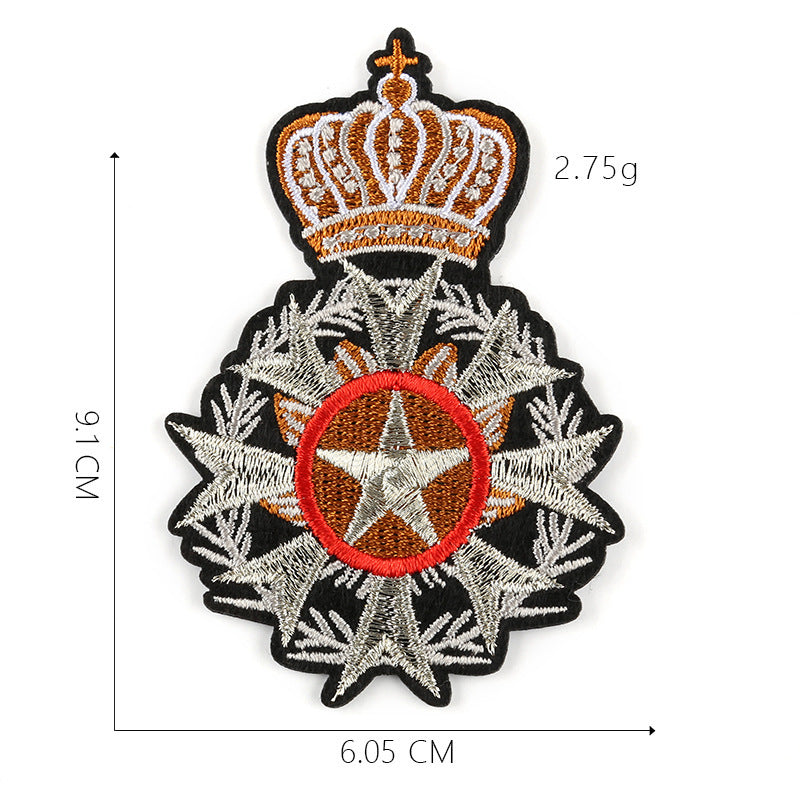 Crown Cloth Sticker Badge Styling Patch High-End Boutique Clothing Accessories Can Be Customized Processing