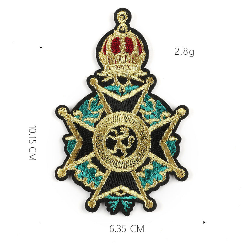 Crown Cloth Sticker Badge Styling Patch High-End Boutique Clothing Accessories Can Be Customized Processing