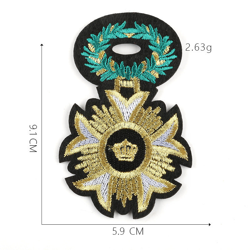 Crown Cloth Sticker Badge Styling Patch High-End Boutique Clothing Accessories Can Be Customized Processing