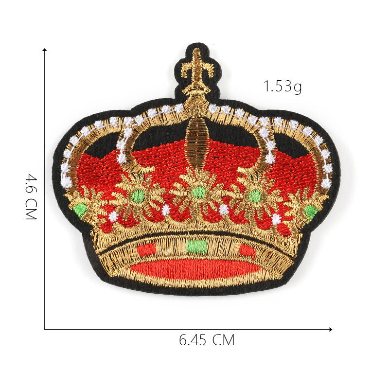 Crown Cloth Sticker Badge Styling Patch High-End Boutique Clothing Accessories Can Be Customized Processing