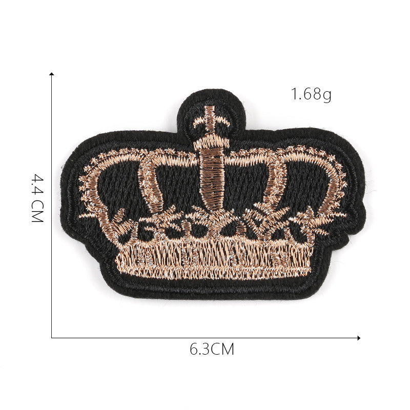 Crown Cloth Sticker Badge Styling Patch High-End Boutique Clothing Accessories Can Be Customized Processing