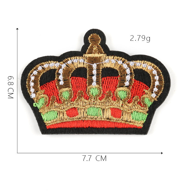 Crown Cloth Sticker Badge Styling Patch High-End Boutique Clothing Accessories Can Be Customized Processing