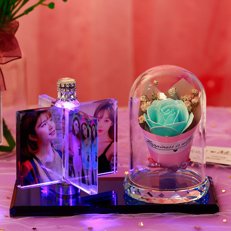 Customize Your Car with Essence Elysium's Crystal Photo Perfume Car Decoration.