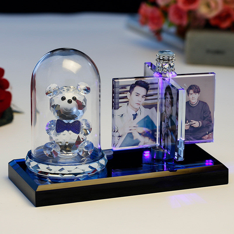 Customize Your Car with Essence Elysium's Crystal Photo Perfume Car Decoration.