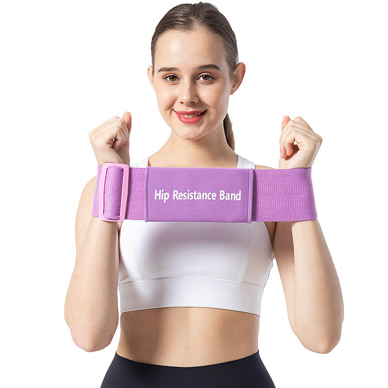 Adjustable Resistance Band Polyester Cotton Latex Silk Hip Belt