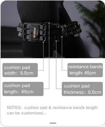 Innstar Adjustable Hip Ring Elastic Band Squat Resistance Rope Yoga Fitness Resistance Band Hip Elastic Ring