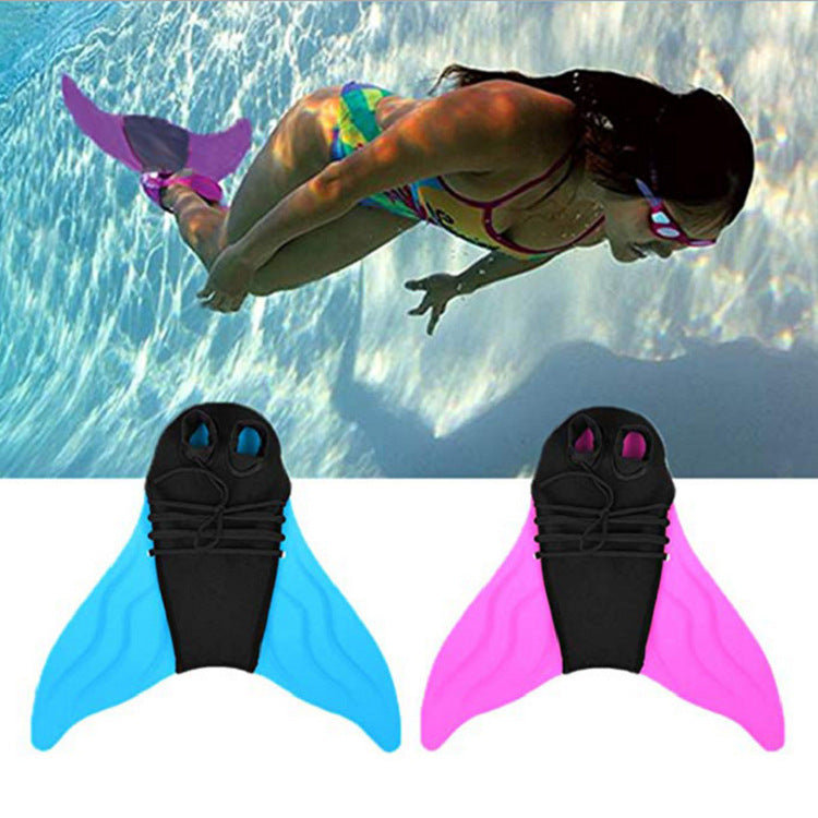 Mermaid Swimsuit Fins Black Fins For Adults And Children