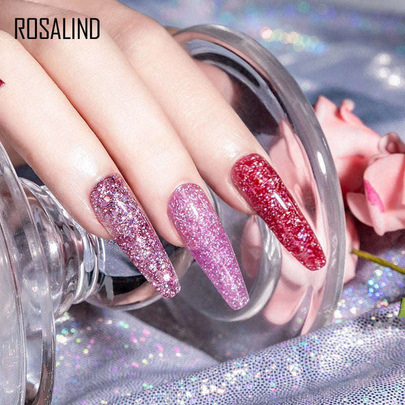 Glitter Poly Nagelgel Verlängerung 15ml Gelpolitur Alles für Maniküre Poly Builder Gel Semi Permanent Soak Off Nail Art