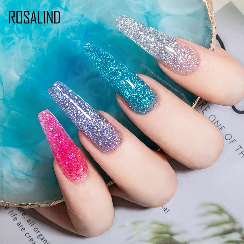 Glitter Poly Nagelgel Verlängerung 15ml Gelpolitur Alles für Maniküre Poly Builder Gel Semi Permanent Soak Off Nail Art