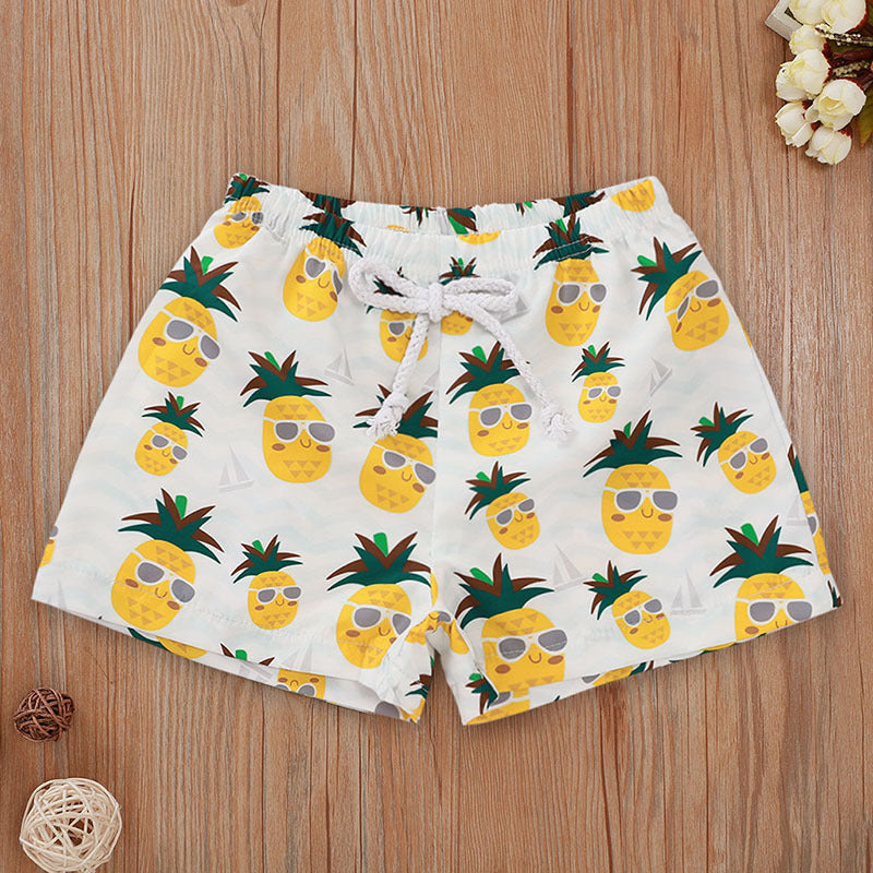 Explosive Cartoon Printed Beach Casual Children's Pants