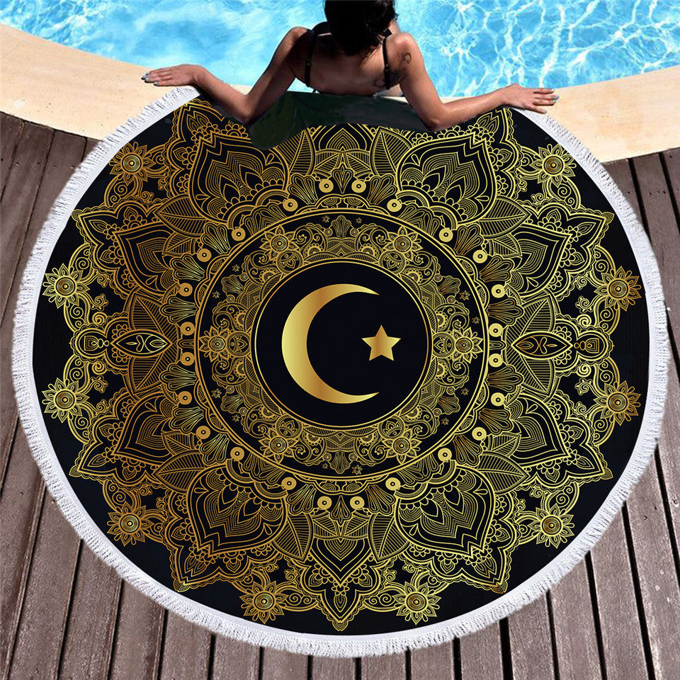 Bronzing Microfiber Beach Towel Can Be Customized