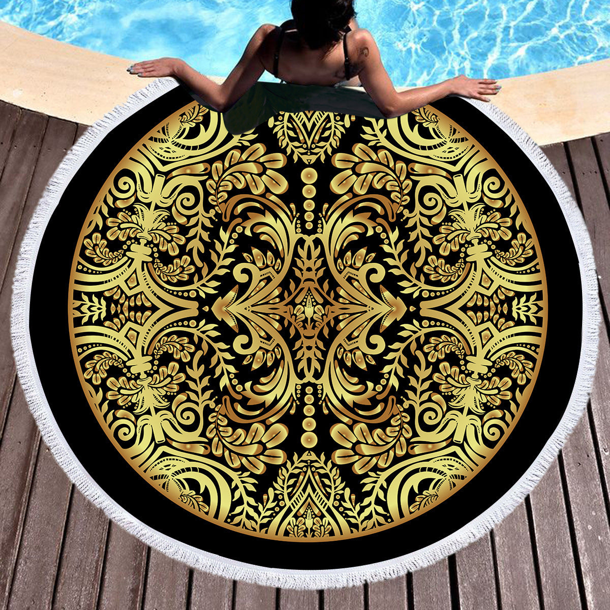 Bronzing Microfiber Beach Towel Can Be Customized