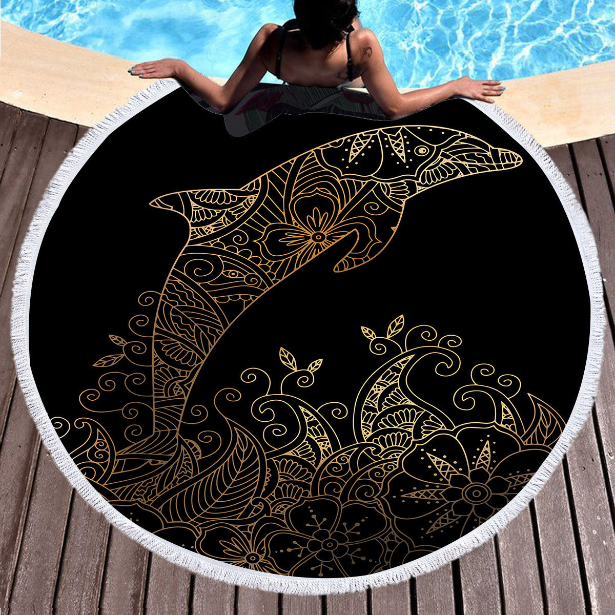 Bronzing Microfiber Beach Towel Can Be Customized