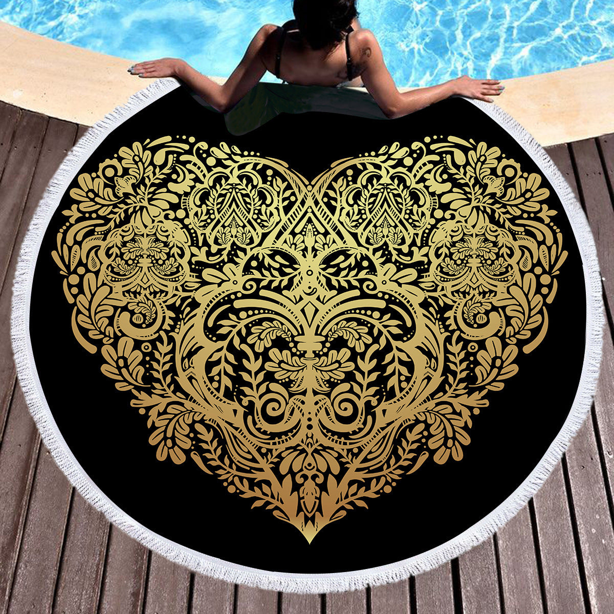 Bronzing Microfiber Beach Towel Can Be Customized