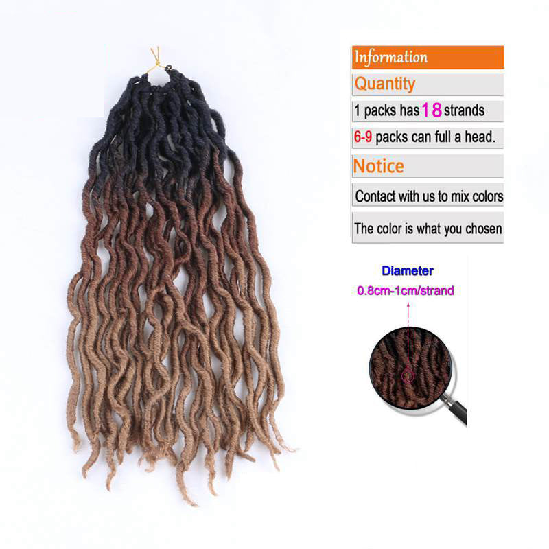 Ombre Curly Crochet Hair Synthetische Flechthaarverlängerungen