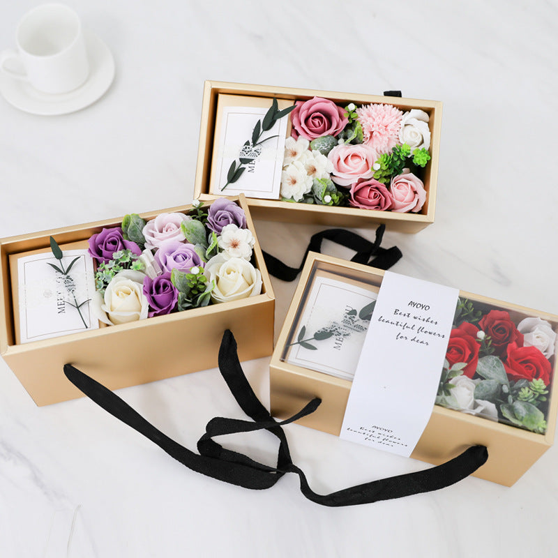 Seifenblume Rose Geschenkbox Muttertag Geschenkideen Valentinstag 520 Geschenk