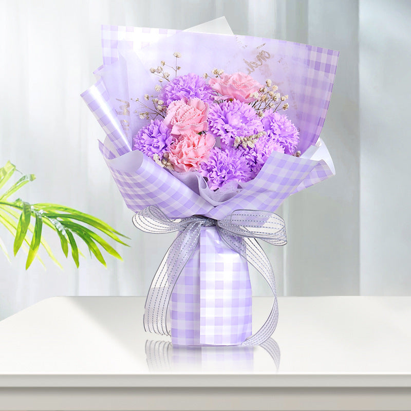 Nelke Seife Blume Simulation Rose Bouquet Muttertag 520 Valentinstag Geschenk für Freundin Lehrer