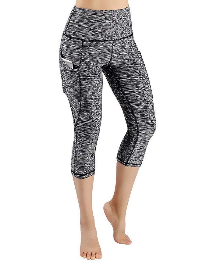 Spring New Women's High Waist Tight-fitting Side Pocket Yoga Sports Fitness Pants