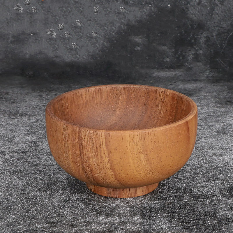 Unpainted And Wax-Free Wooden Bowl