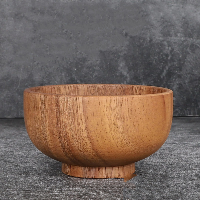 Unpainted And Wax-Free Wooden Bowl