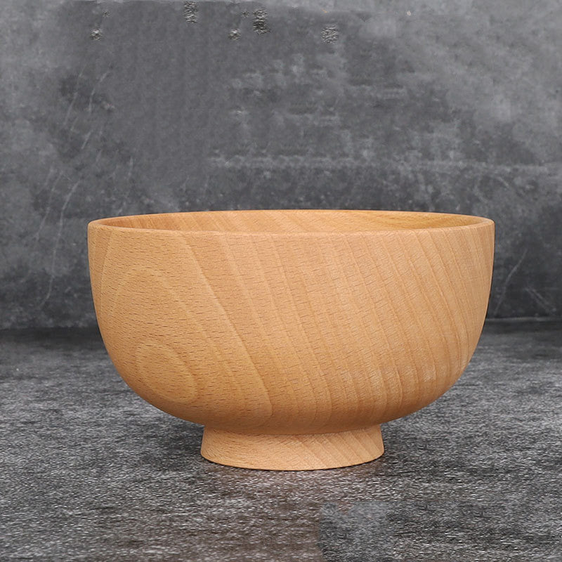 Unpainted And Wax-Free Wooden Bowl