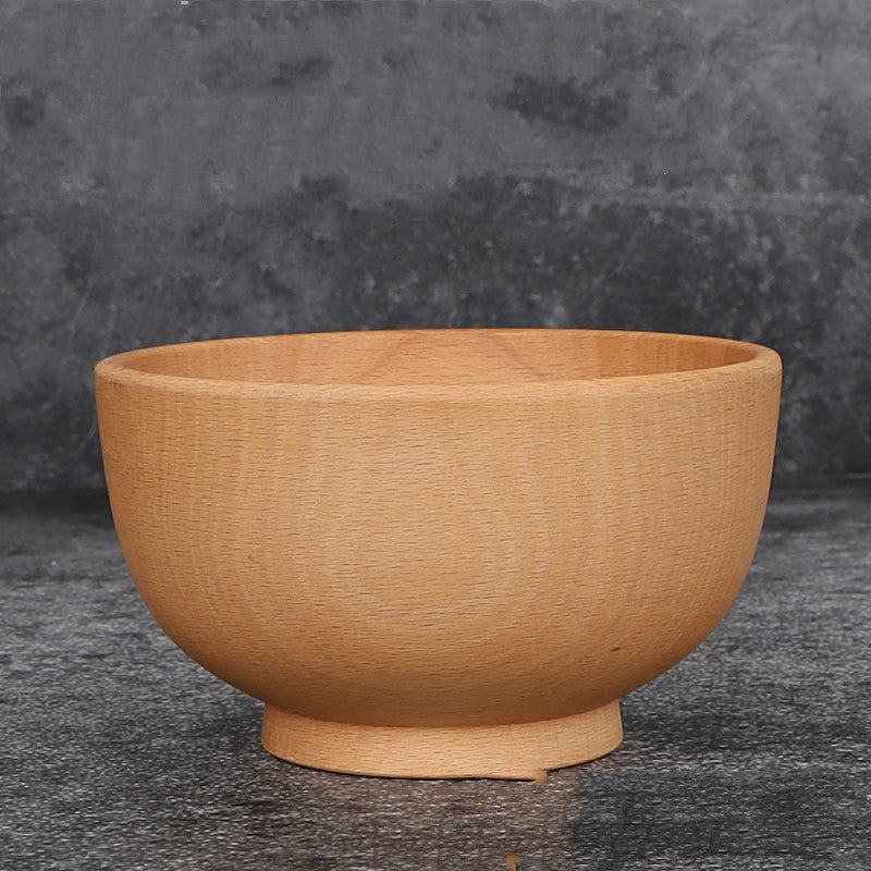 Unpainted And Wax-Free Wooden Bowl