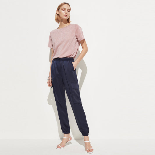 Micro-Elastic High-Waist Slimming Pants: Body-Conscious Casual Trousers for Women