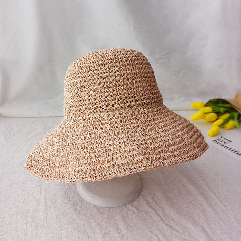 Summer Autumn Hats For Women Retro Flat Drooping Hat