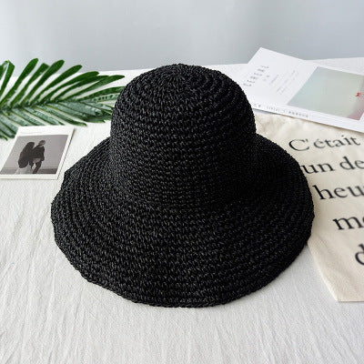 Summer Autumn Hats For Women Retro Flat Drooping Hat