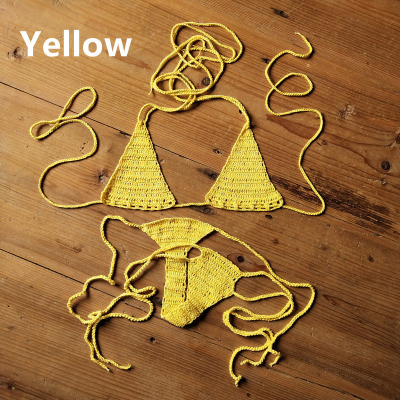 Handmade Crochet Swimsuit   Bikini Suit Sunbathing Bikini