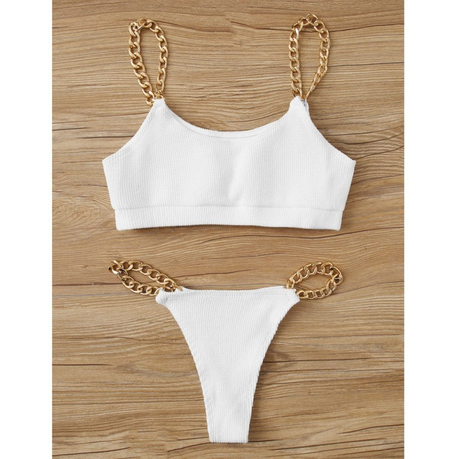 New Style Split Swimsuit Feminine Chain Bikini Swimsuit