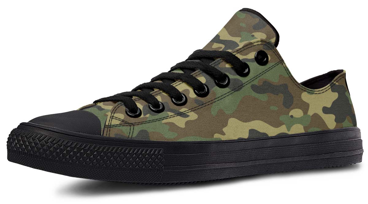 UrbanKicks Camo Punk Fashion Print Couple Low-Top Canvas Shoes