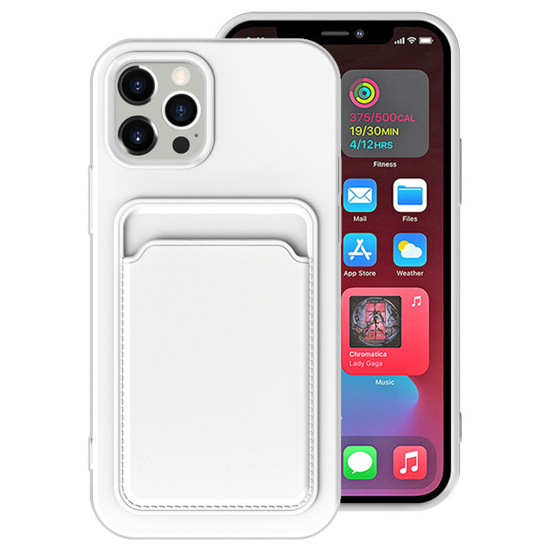 Compatible with Apple, Cross Border Suitable For Iphone12 Integrated Frosted Card Case Mobile Phone Shell Xr 11Tpu Card Soft Shell Spot E-Commerce