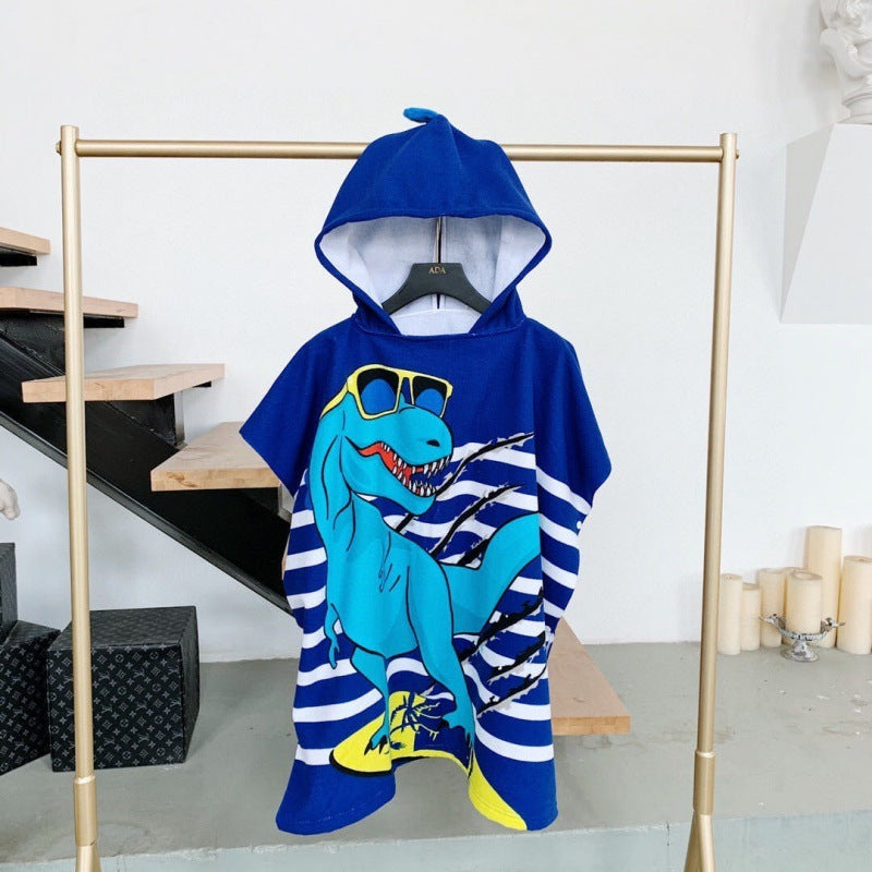 Hooded Bathrobe Cloak For Boys And Girls