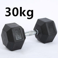 Fitness Hexagonal Rubberized Fixed Dumbbell