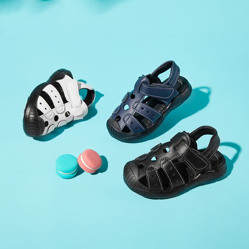 Girls Baby Soft Sole Boys Sandals Baotou Beach Shoes