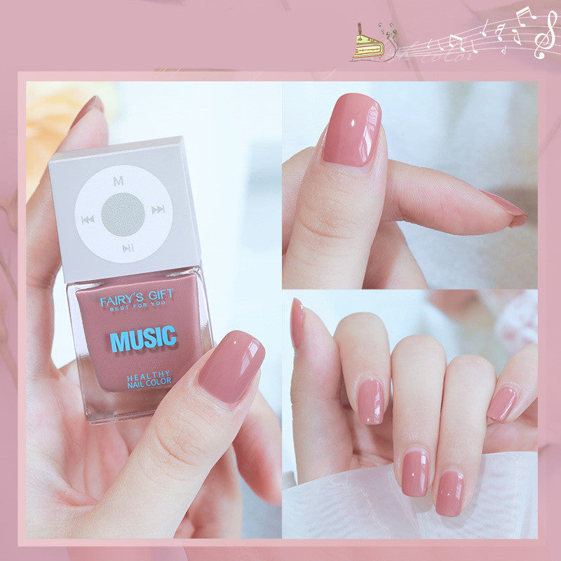 Odorless, Baking-free Nail Polish, Non-peelable Oily Nail Polish, Cherry Color Nail Polish